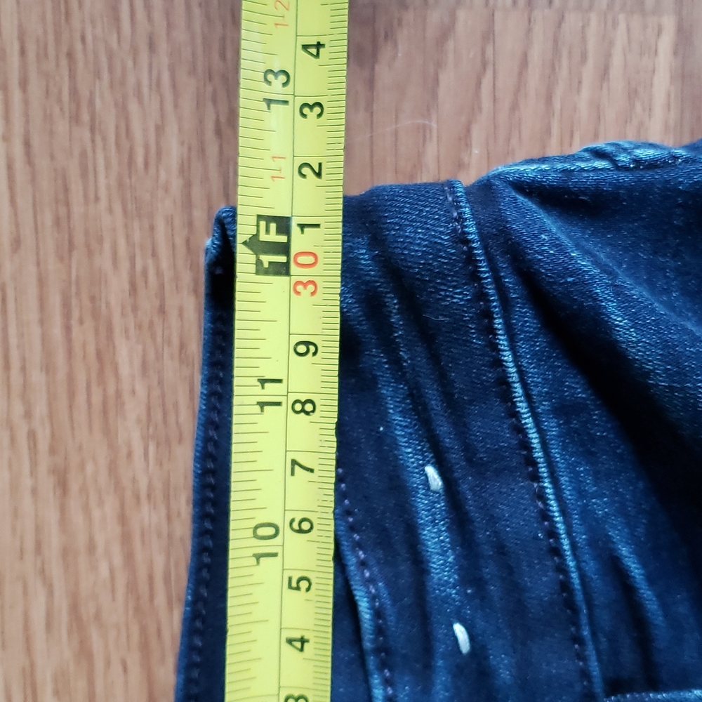 Express Skinny Stretch Legging Jeans Size 0๐ 24" Waist X 30" Inseam Length - Picture 7 of 13
